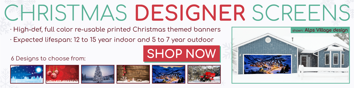 christmas holiday garage door covers and banners